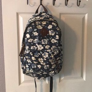 Nice Navy Blue flower back pack
